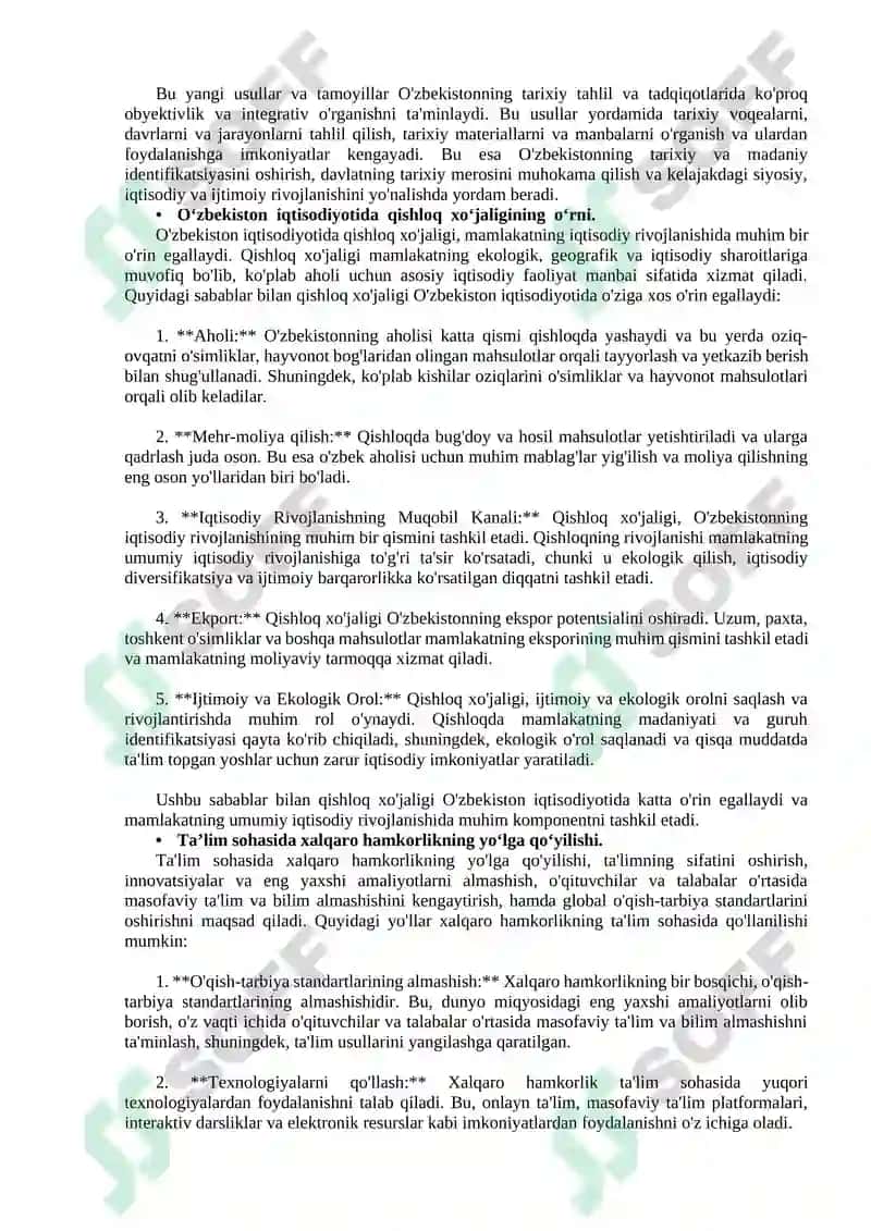 Tarixiy madaniyat tarixi fanining fan sifatida tutgan o‘rni 3