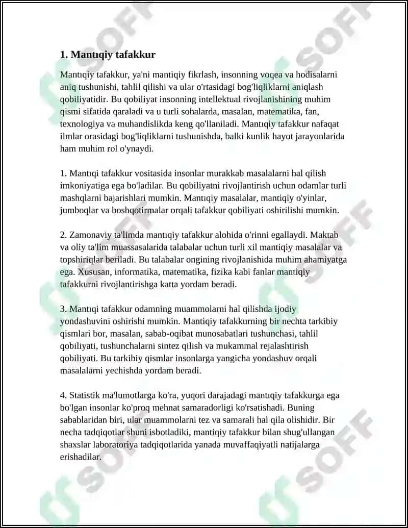 Mantıqiy Tafakkur 3