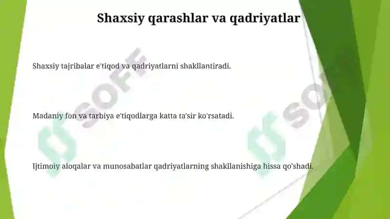 Shaxsga ta'sir etuvchi omillar 3