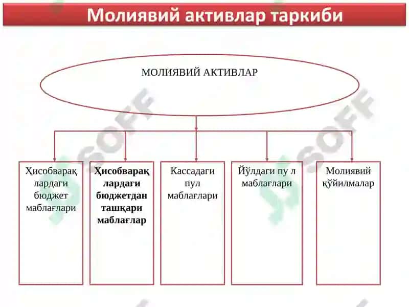 Бюджет ташкилотларида молиявий активлар ҳисобини ташкил этиш 3