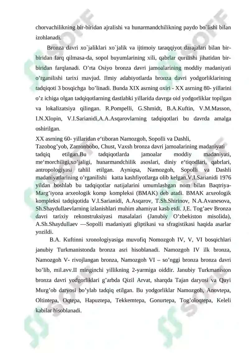 Ozbekistondagi bronzda davri yodgorliklari 3