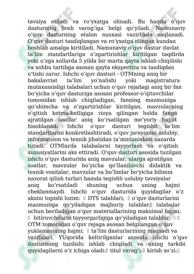 O'qitiladigan fan dasturlarini tuzish va fan o'qituvchilarga qo'yiladigan talablar 3