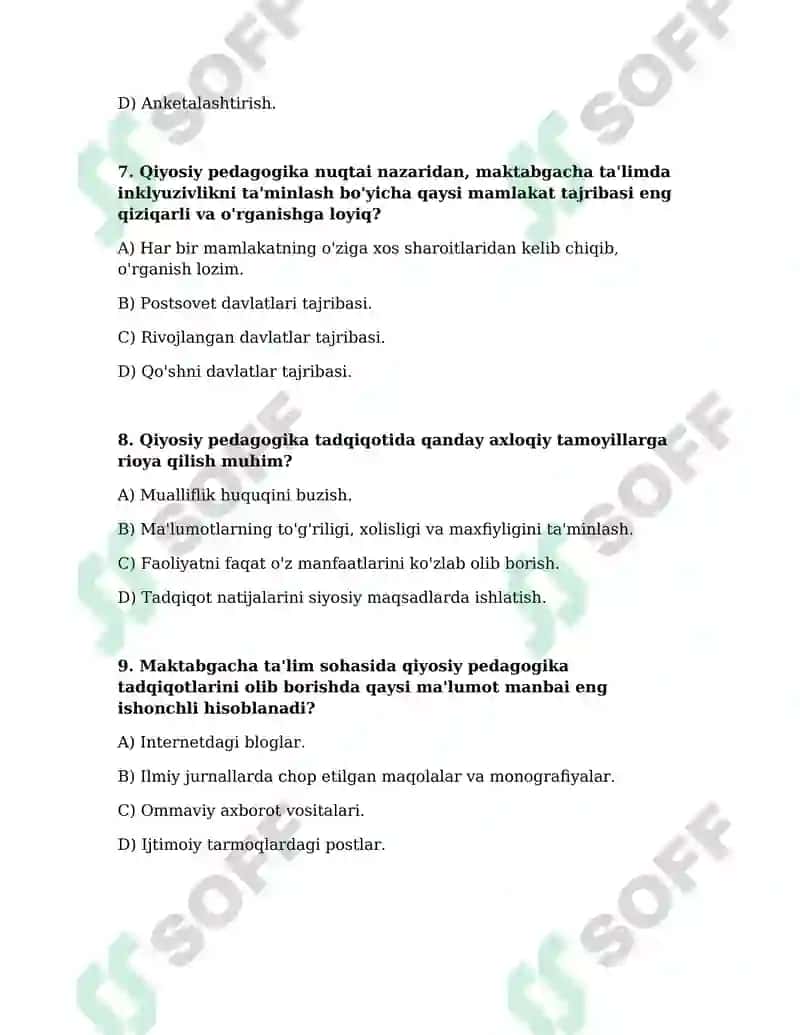 Qiyosiy Pedagogika Fanining Maqsadi va Vazifalari 3
