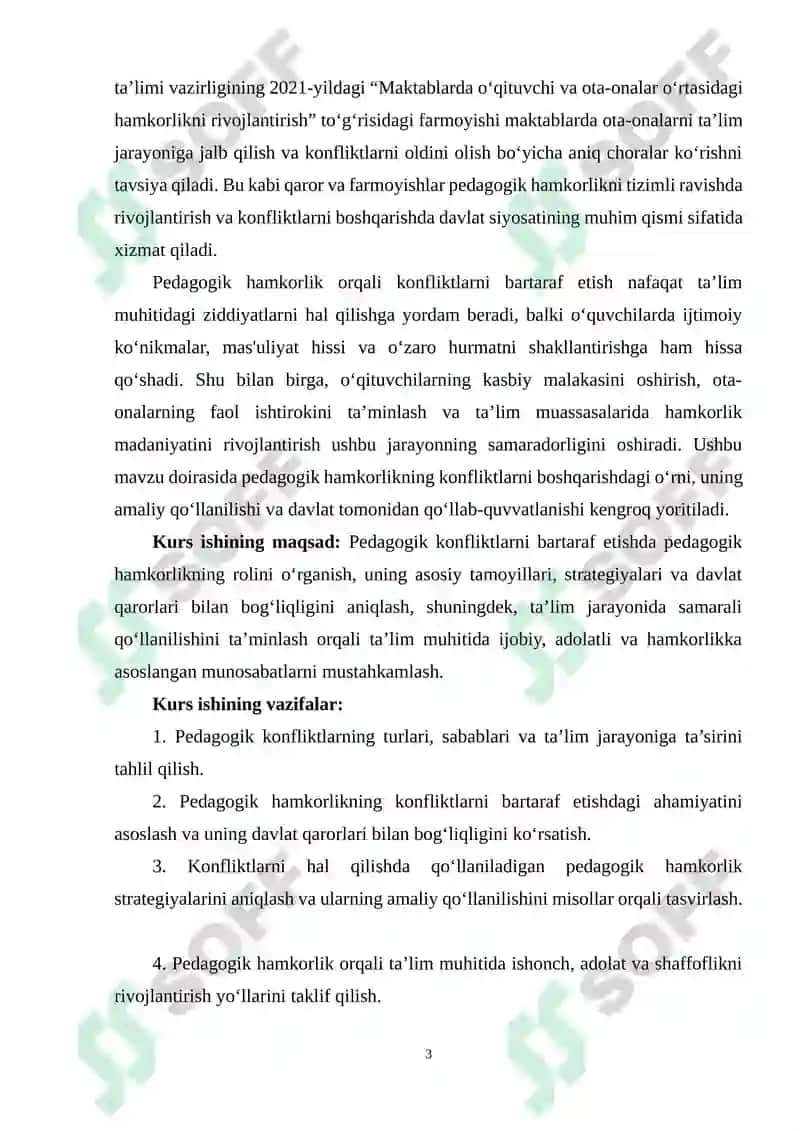 PEDAGOG KONFLIKTLARNI BARTARAF ETISHDA PEDAGOGIK HAMKORLIK 3
