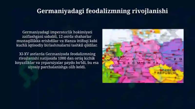 XI-XV asrlarda Germaniya va Italiya davlatlari 3