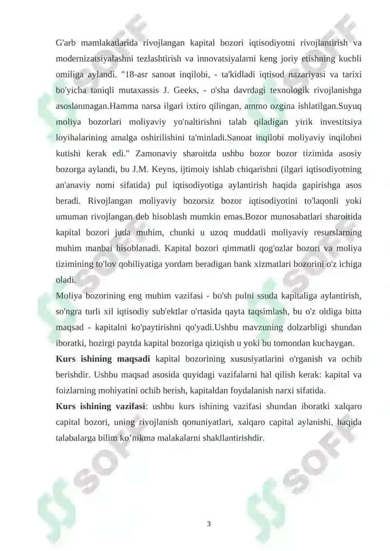 XALQARO MOLIYA BOZORI VA UNING SEGMENTATSIYASI 3