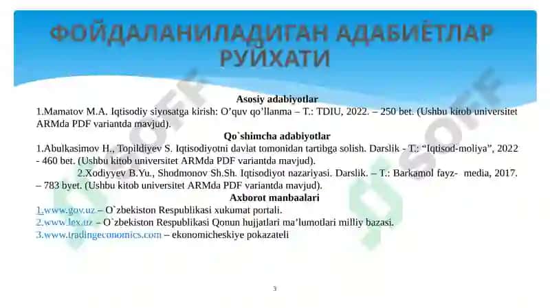 Иқтисодиёт назарияси 3