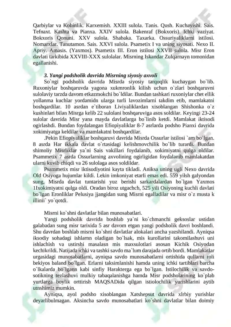 Misrning siyosiy tarqoqlik davri 3