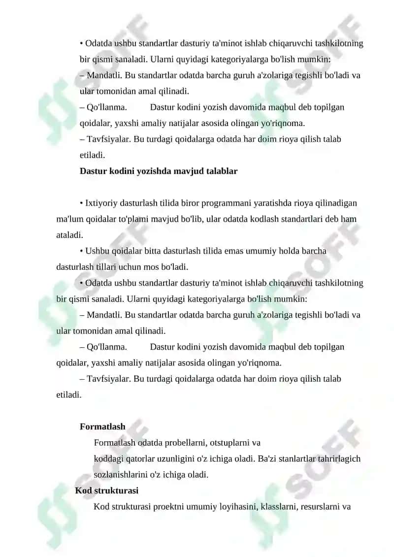 DASTURIY VOSITA KODINI YOZISH 3