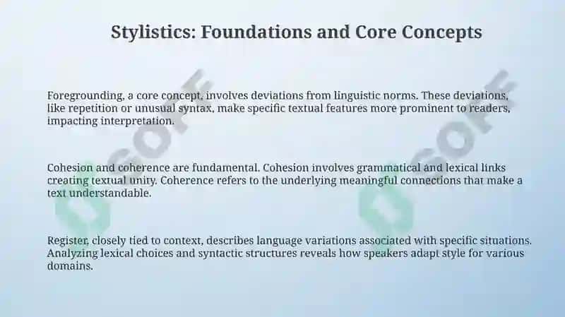 Stylistics: Foundations and Evolution 3