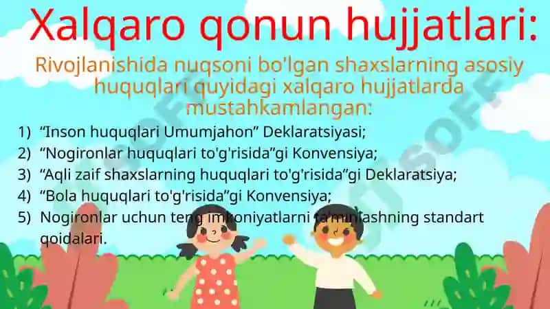 MAXSUS PEDAGOGIKANING HUQUQIY ASOSLARI 3