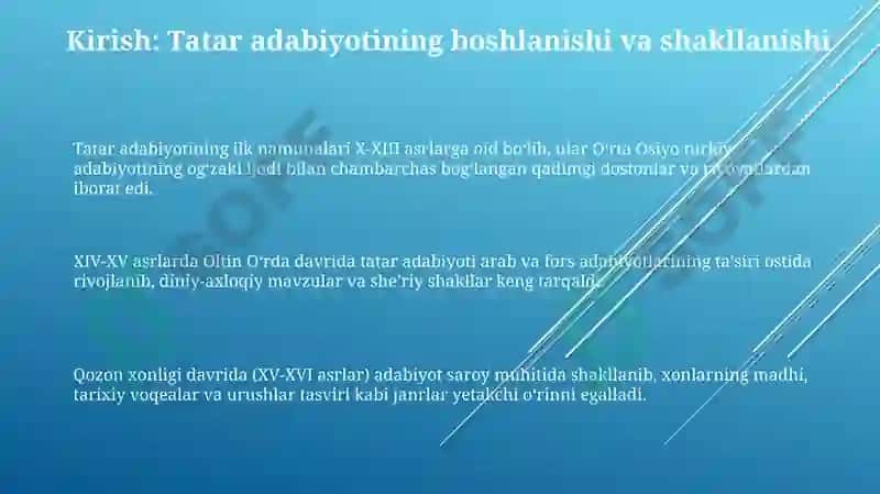 Tatar adabiyoti tarixi 3