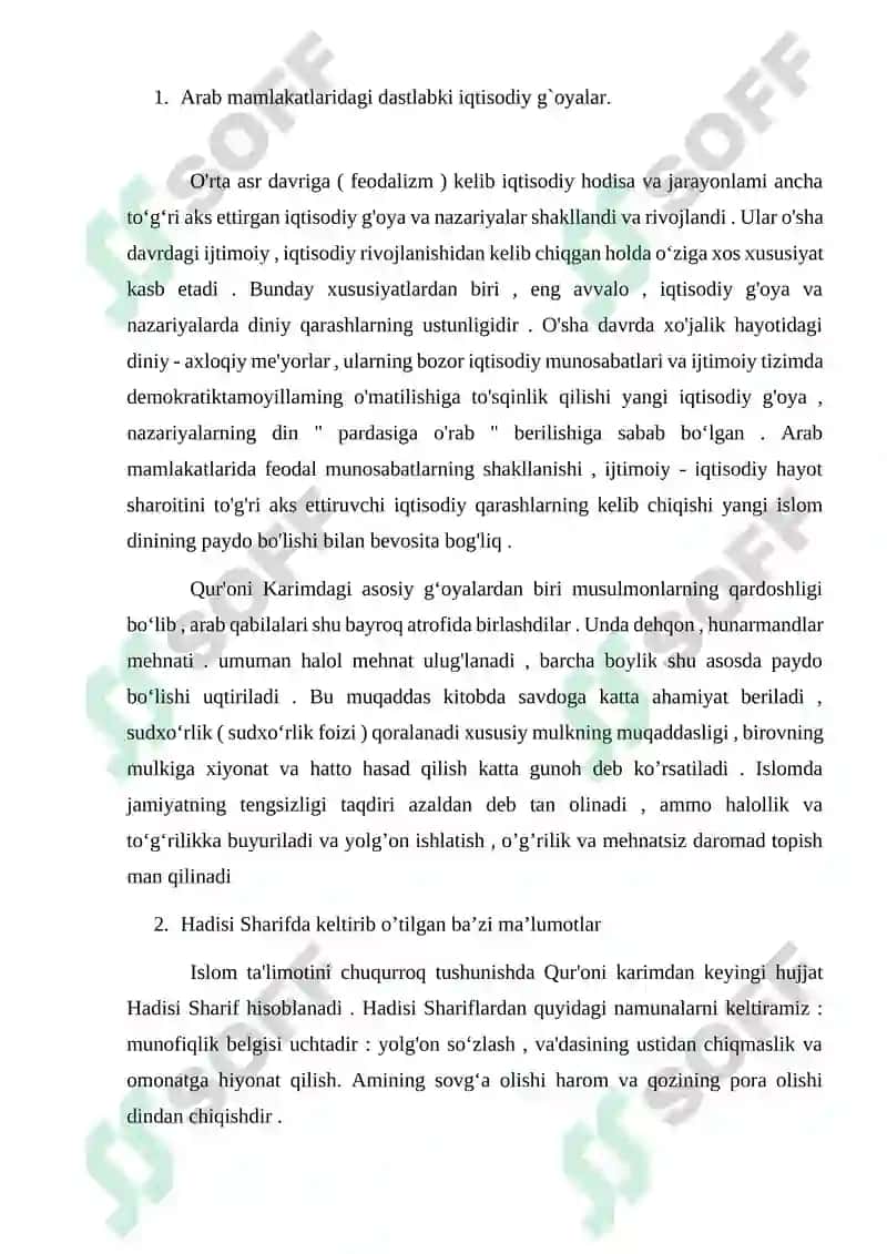 Islom ta’limotida iqtisodiy qarashlar 3