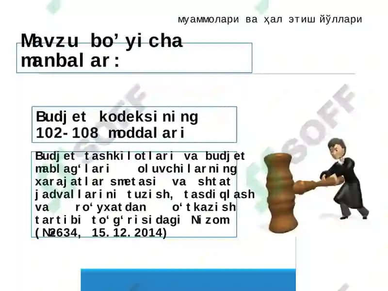 Xarajatlar smetasi va shtatlar jadvalilari 3