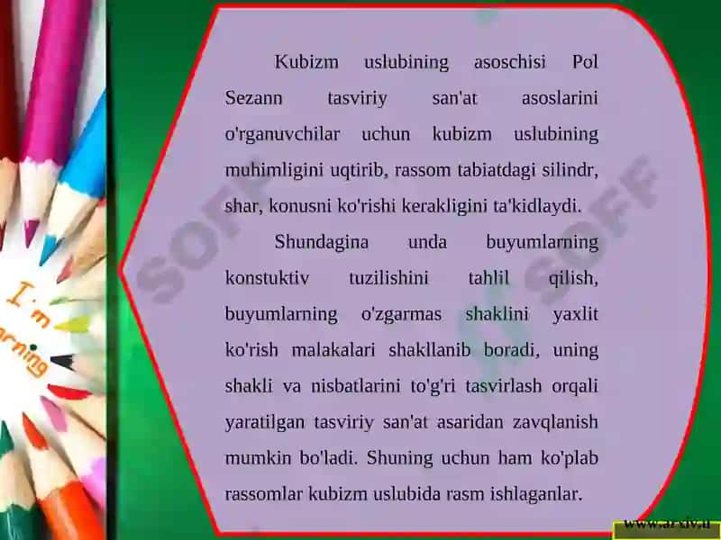 KUBIZM USLUBIDA NATYURMORT ISHLASH 3