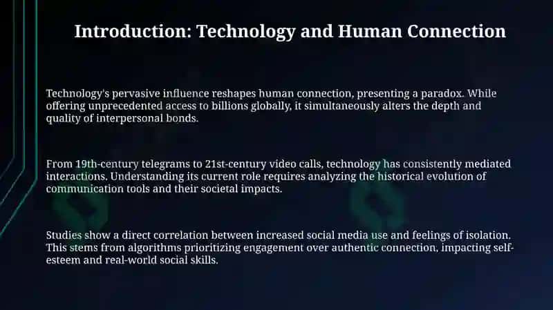 The influence of technology on interpersonalreactionships 3