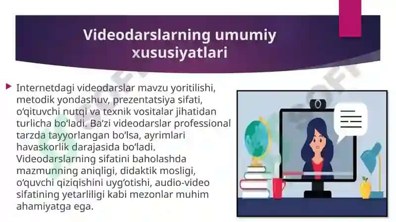 INTERNET TARMOG‘IDAGI VIDEODARSLAR TANQIDI 3