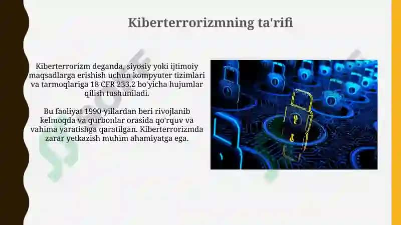 Kiberterrorizm va unda himoyalanish 3