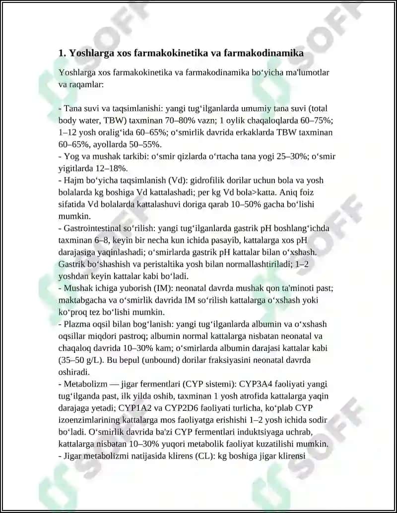 PEDIATRIYA AMALIYOTIDA DORILARNI QOʻLLANISHI 3