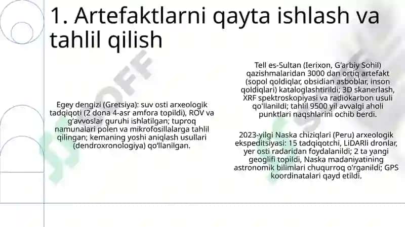 Arxiologik ekspeditsiyalar va ularning faoliyati 3