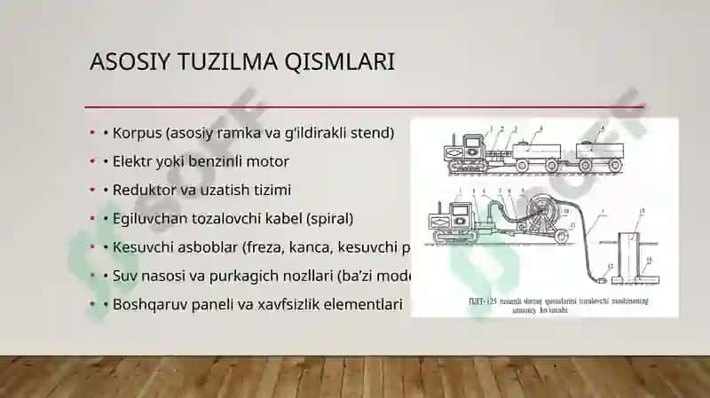 DQT (PDT)-200 drenaj quvurlarini tozalash mashinasi 3