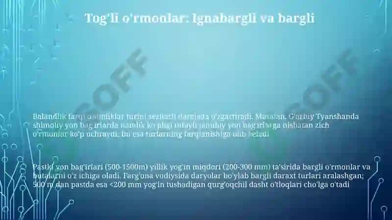Òzbekistondagi kenglik zonasi òsimliklariga tavsif 3