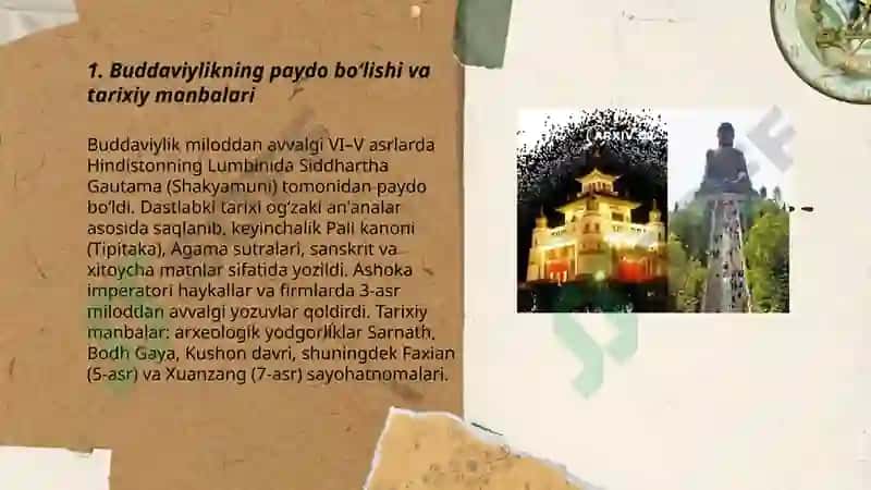 Buddaviylik dini, talimoti oqinlari va manbalari 3