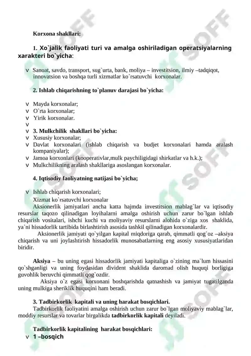Tadbirkorlik faoliyati 3