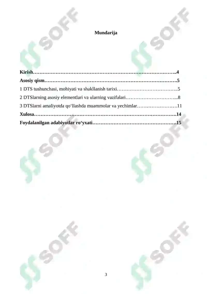 DTSlarning qo‘llanish sohalari hamda mazmun va mohiyati 3