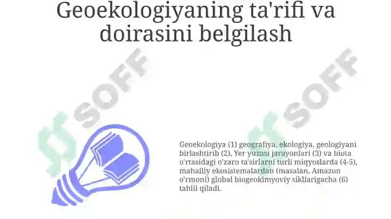 Geoekologiya fanining amaliy ahamiyatini tahlil qilish 3