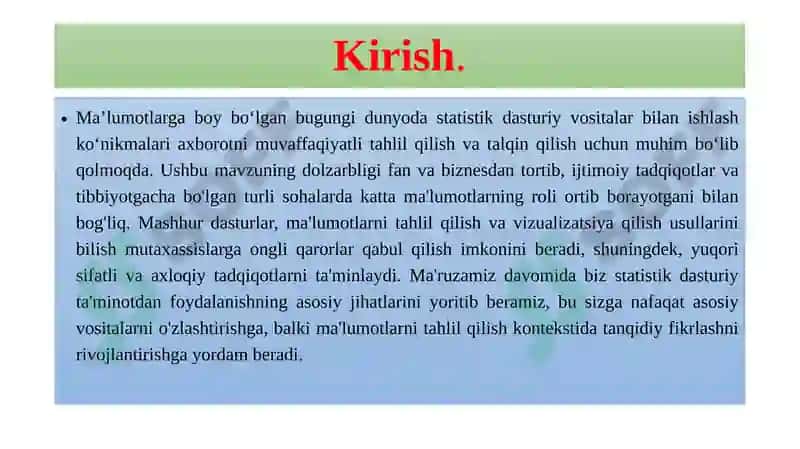 Ma’ruza(M)№11 3