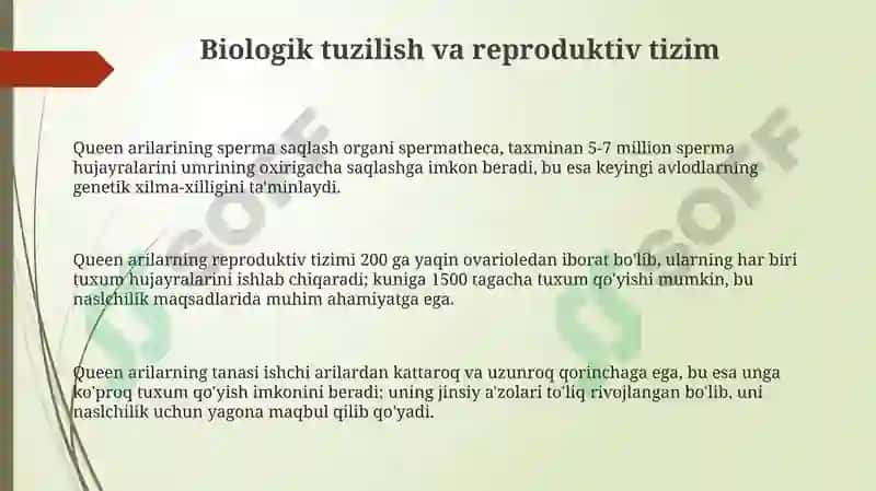 Onaarining biologiyasi va nasilchilikdagi ahamiyati 3