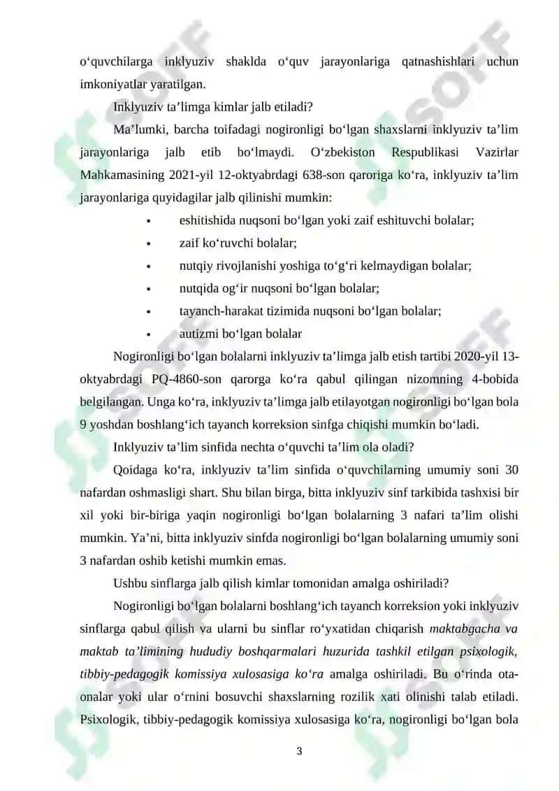Inkuliziv Talimga Jalb Qilish Bosqichlari 1-2 Bosqich 3