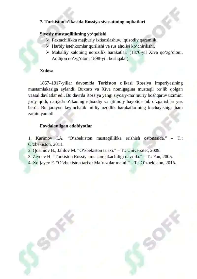 Buxoro Amirligi va Xiva Xonligining Rossiya Imperiyasi Vassaliga Aylanishi 3