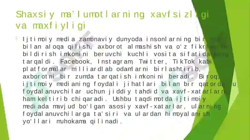 IJTIMOIY MEDIADA TAHDID VA XAVF-XATARLAR 3