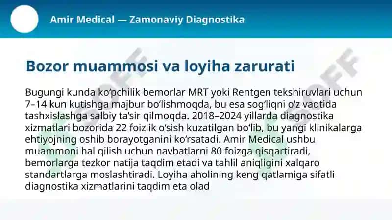zamonaviy diagnostika klinikasi uchun marketing loyihasi 3