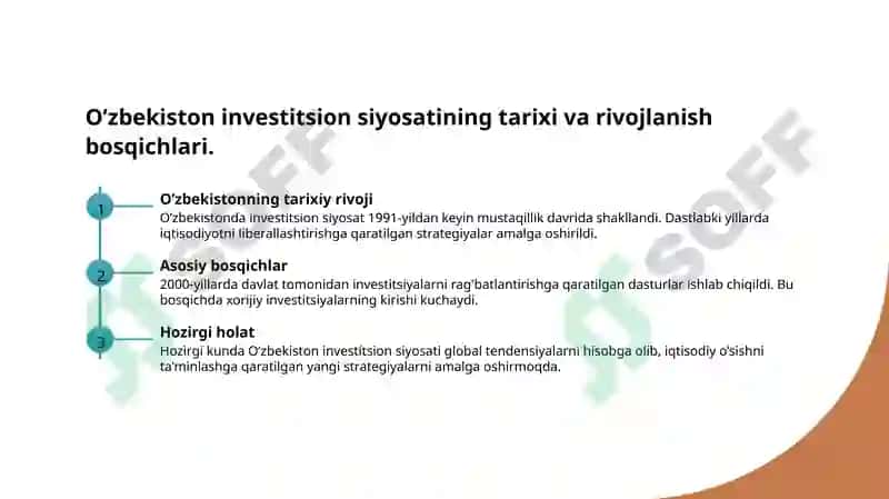 O’zbekiston investitsion siyosati tahlili 3