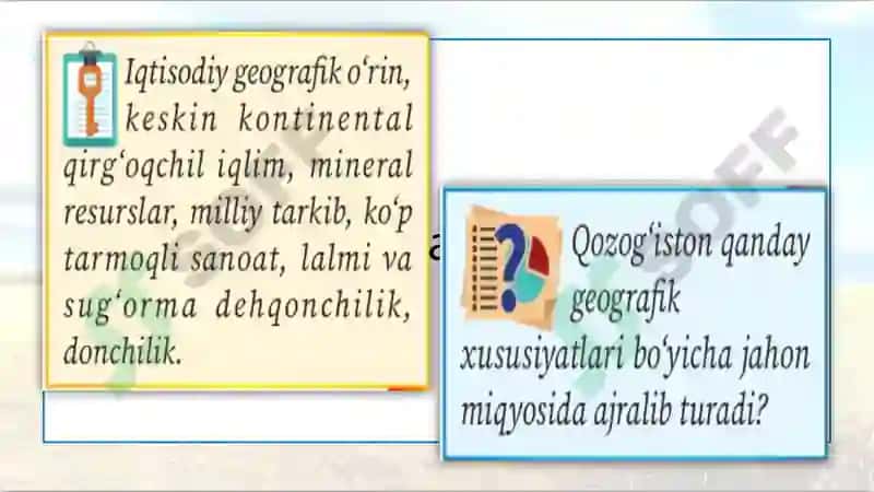 Qozog‘iston Respublikasi geography 3