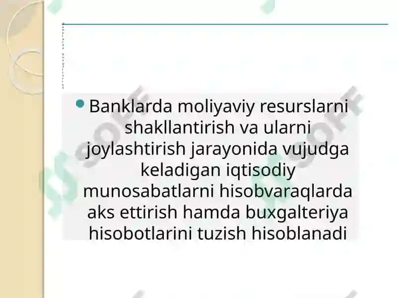 Banklardabuxgalteriya hisobini tashkil qilishasoslari 3