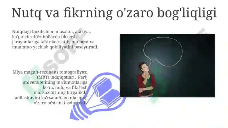 Nutq va Fikrning O'zaro Aloqasi 3