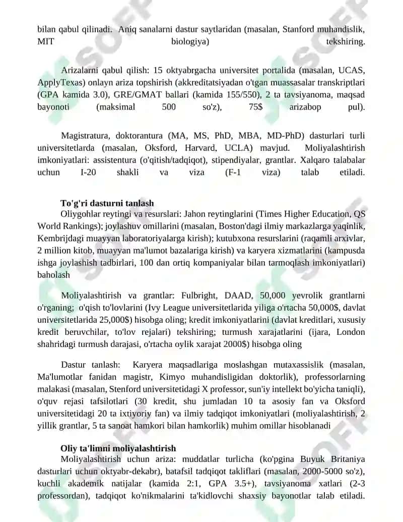 Magistratura va doktorantura dasturlari 3