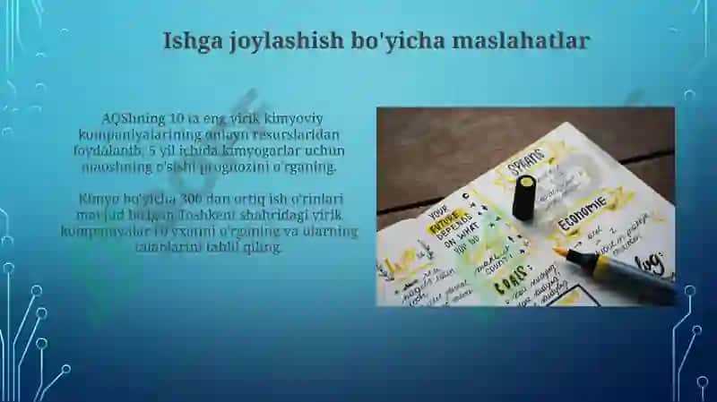 Kimyo Darslarida Kasb-hunar Yo'nalishi 3