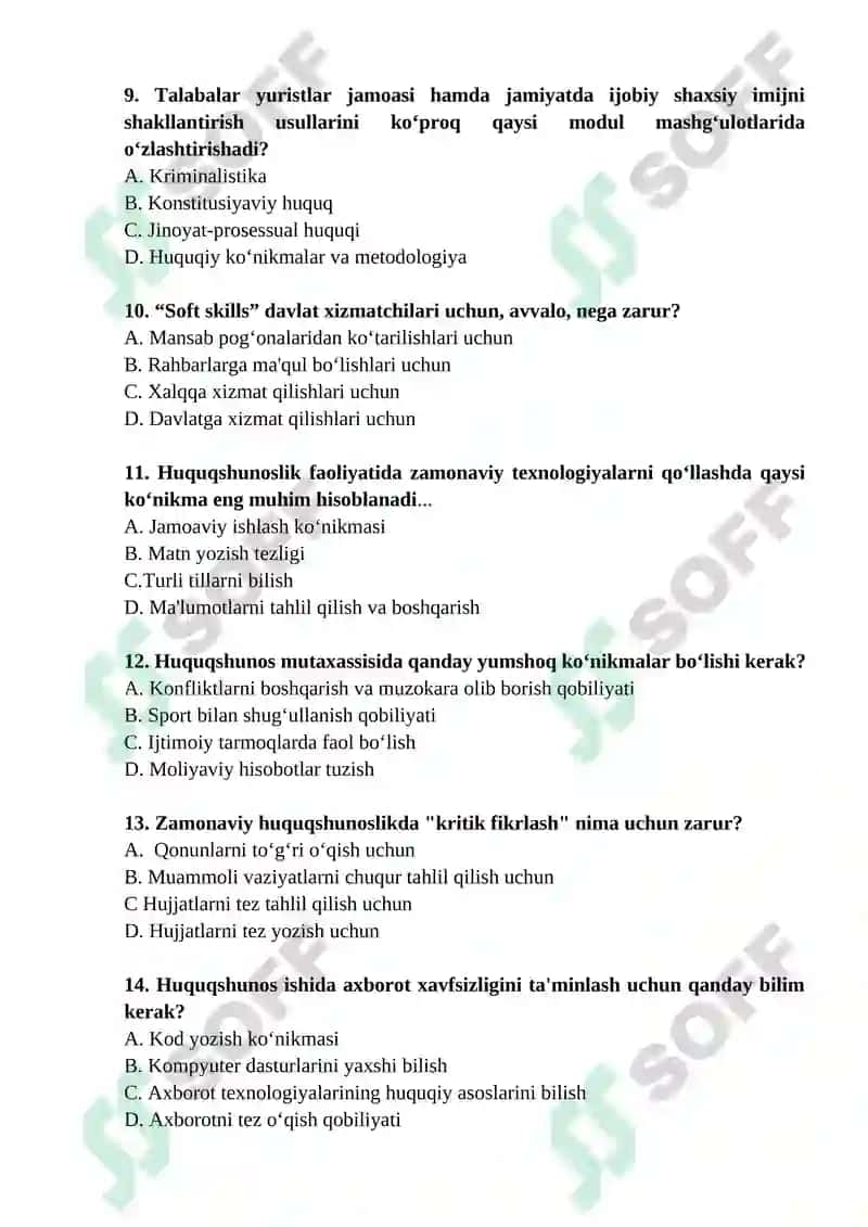 HUQUQShUNOS MUTAXASSIS ShAKLLANIShIDA ZAMONAVIY ISh KOʻNIKMALARI VA KOMPETENSIYALARNING ROLI 3