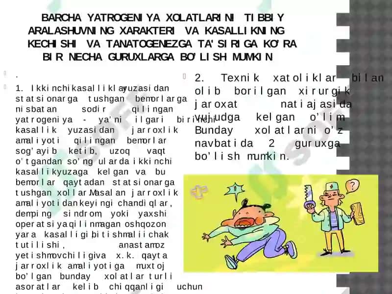 Hozirgi zamon tibbiyotida yatrogeniya 3
