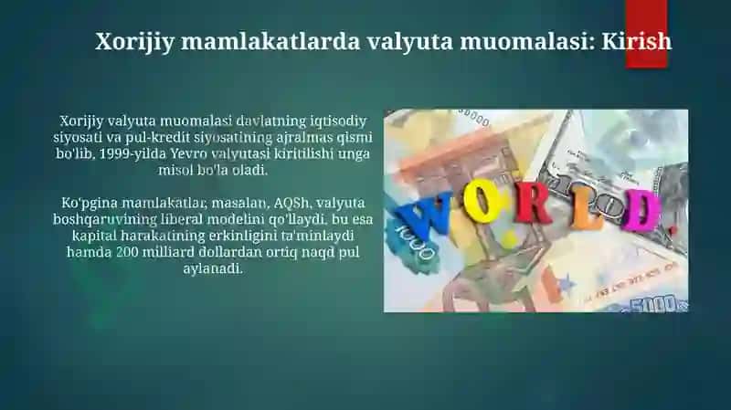 Xorijiy Davlatlarda Pulaylanishi va uning Xususiyatlari 3