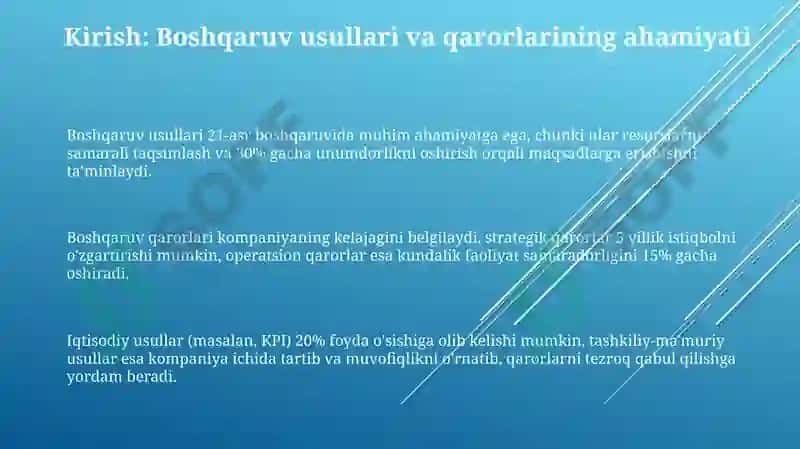 Boshqaruv metodlari 3