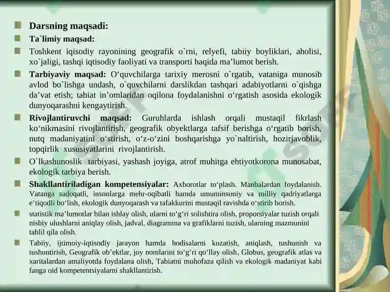 Toshkent iqisodiy rayoni 3