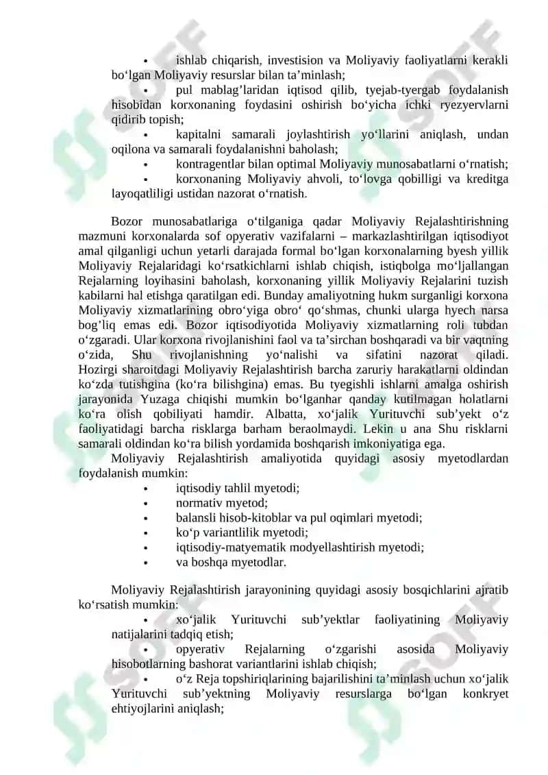 Moliyaviy prognozlashtirish 3