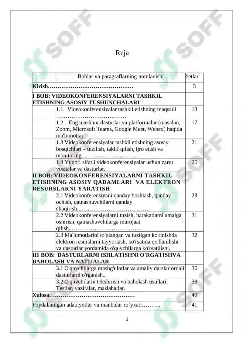 Videokonferensiyalarni tashkil etish dasturlari mavzusida electron resurs yaratish 3