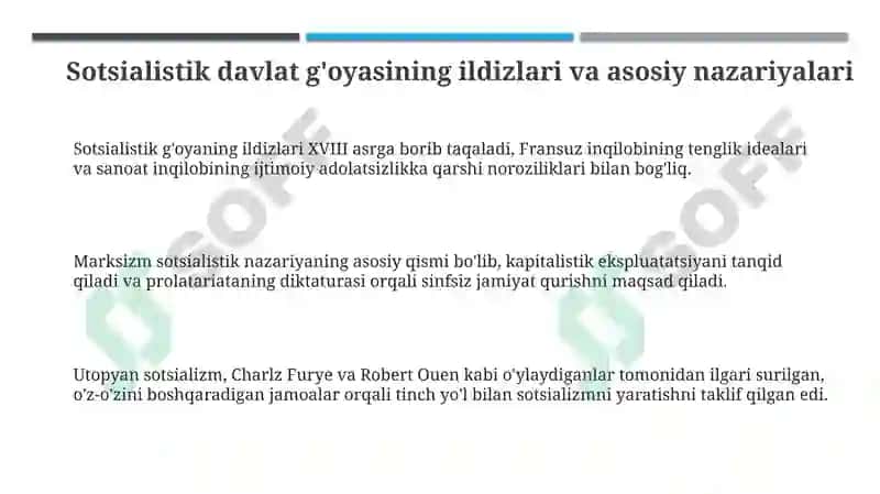 Sotsialistik davlat g'oyasi va uning tarqalish tarixi 3